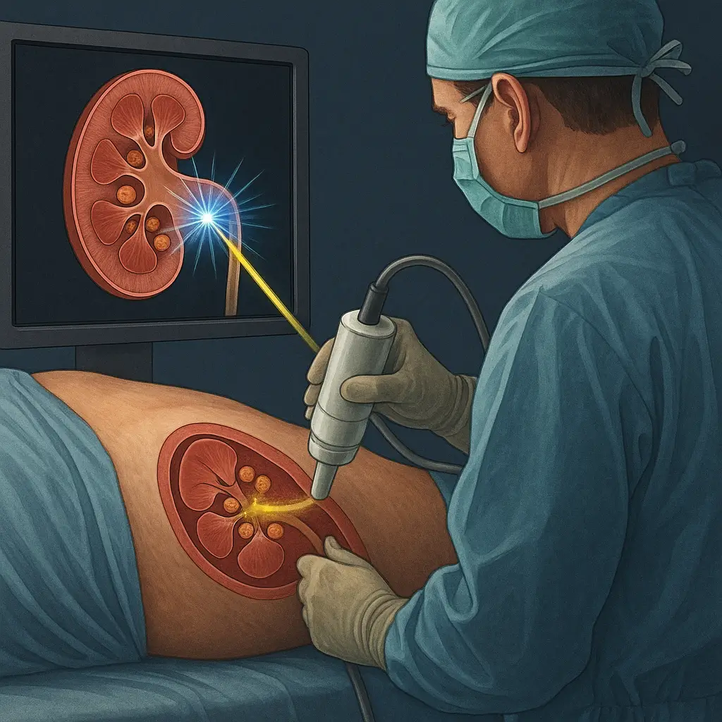 ריסוק אבנים בכליות בגלי הדף (ESWL)