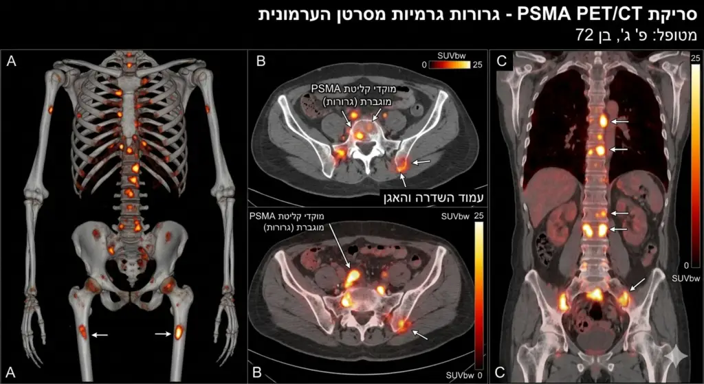 כיצד מתבצעת בדיקת PET PSMA בפועל?